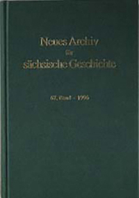 Neues Archiv für sächsische Geschichte / Neues Archiv für sächsische Geschichte, 70. Band (1999)