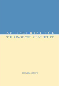 Zeitschrift für Thüringische Geschichte, Band 62 (2008)