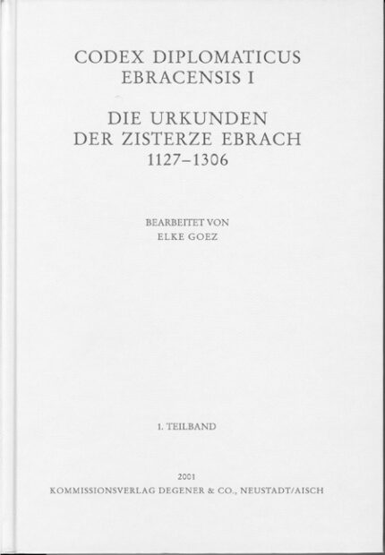 Codex Diplomaticus Ebracensis I
