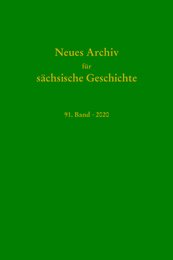 Neues Archiv für Sächsische Geschichte, 91. Band (2020)