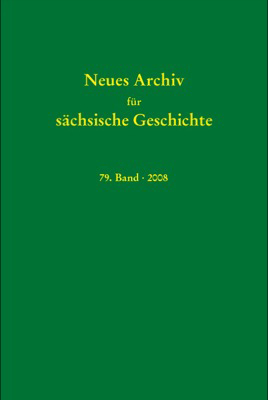 Neues Archiv für sächsische Geschichte, 79. Band (2008)