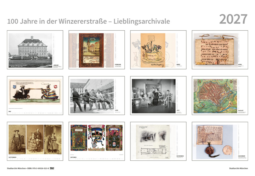 100 Jahre in der Winzererstraße – Lieblingsarchivale