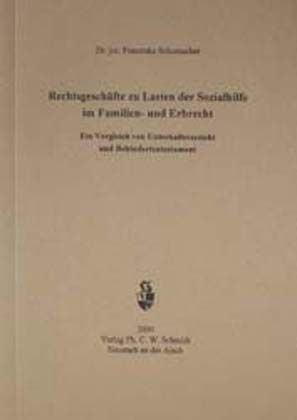 Rechtsgeschäfte zu Lasten der Sozialhilfe im Familien- und Erbrecht